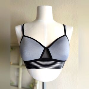 Victoria Sport Black & Gray Racerback Bra